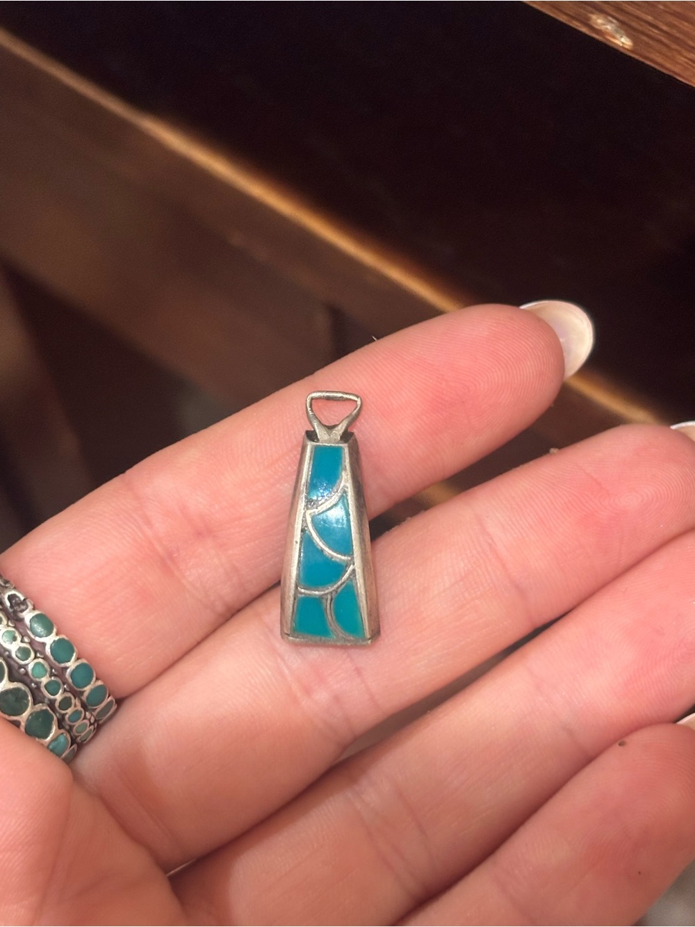Sterling Silver Turquoise Pendant